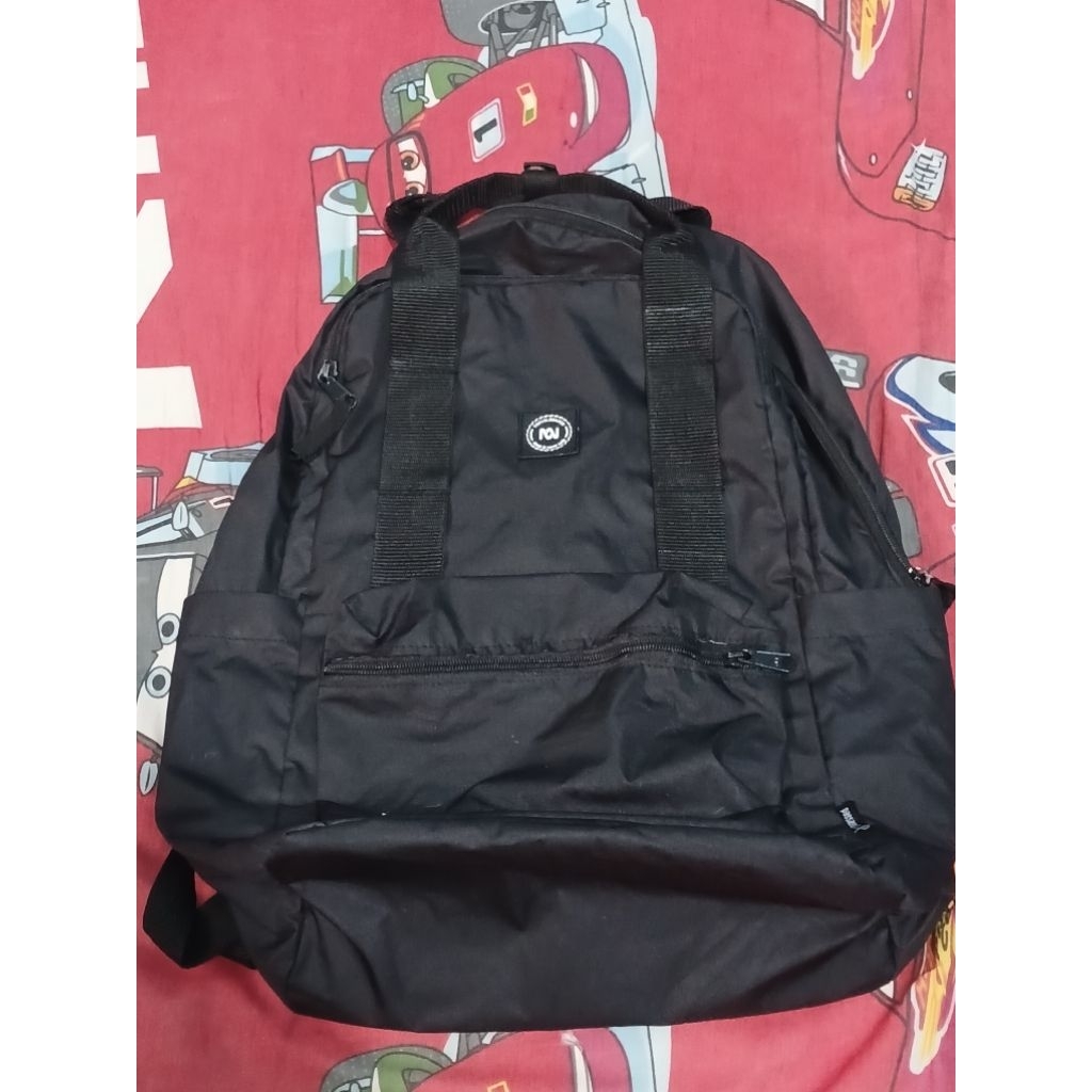 Tas Backpack Troublemaker Hitam Anti Air Kondisi Bagus