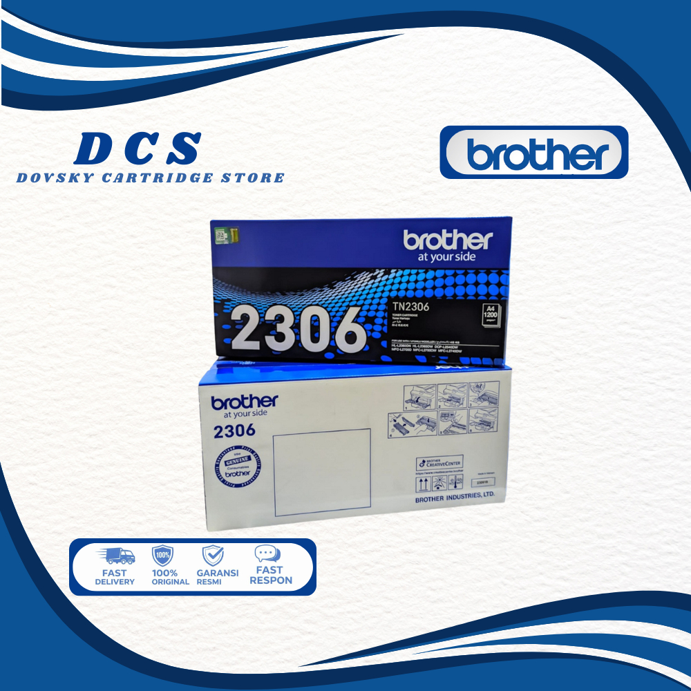 Toner Brother TN 2306 TN-2306 TN2306 Black Original 100%