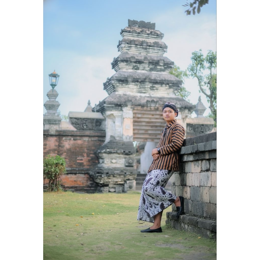 Baju Surjan Lurik Pria Dewasa | Lurik | Surjan | Baju Pria | Kemeja Pria | Baju Batik