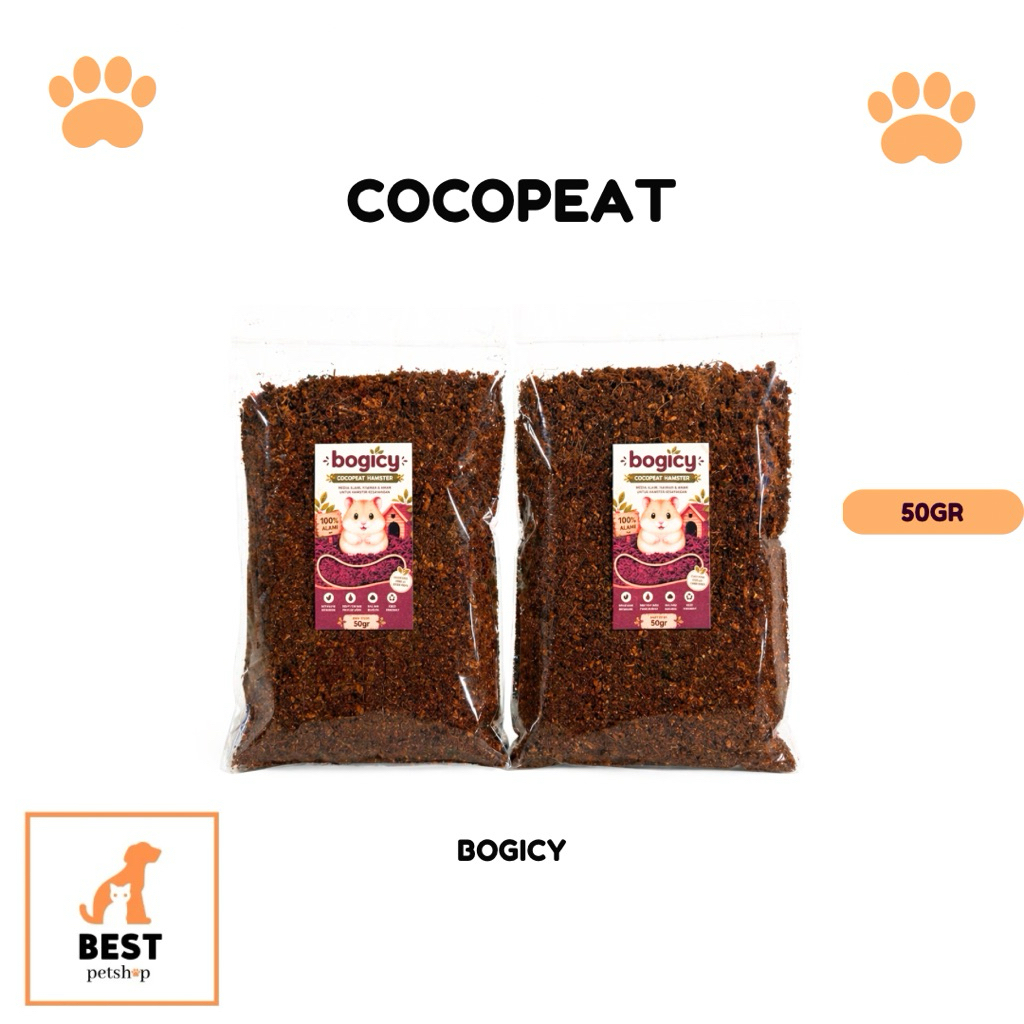 cocopeat hamster bogicy alas kandang