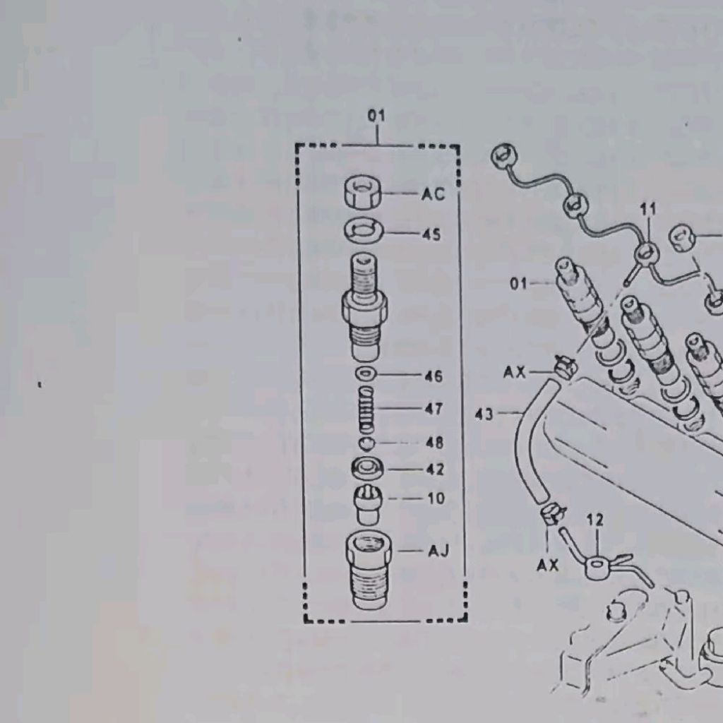 Nozzle Assy 7FD25, 7FD30, 8FD25, 8FD30, Toyota forklift