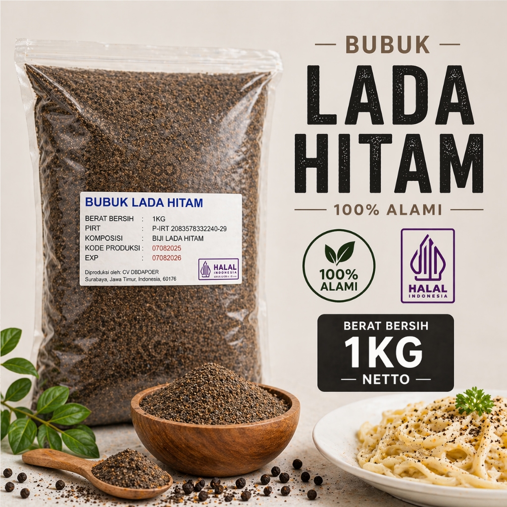 Bubuk Lada Hitam 1KG