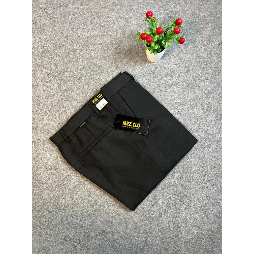 hot deals celana formal pria slimfit wol hitam crem abu tua premium