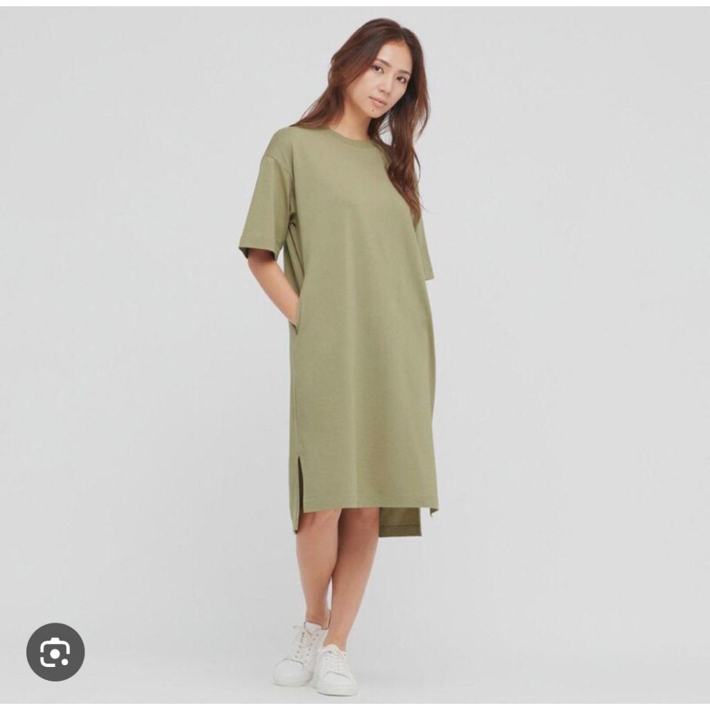 UNIQLO CREWNECK SHORT SLEEVE T-SHIRT DRESS
