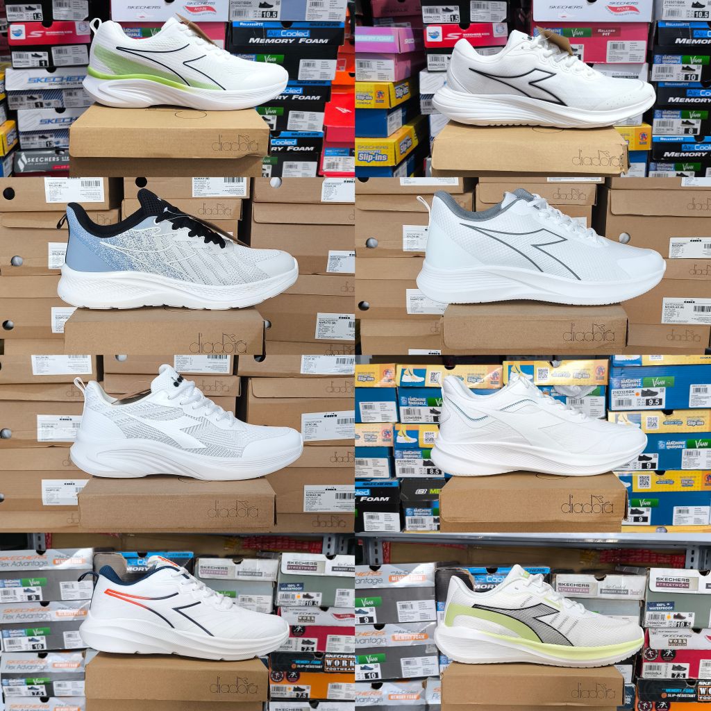 Sepatu Olahraga Diadora Putih Pria Wanita Running Original