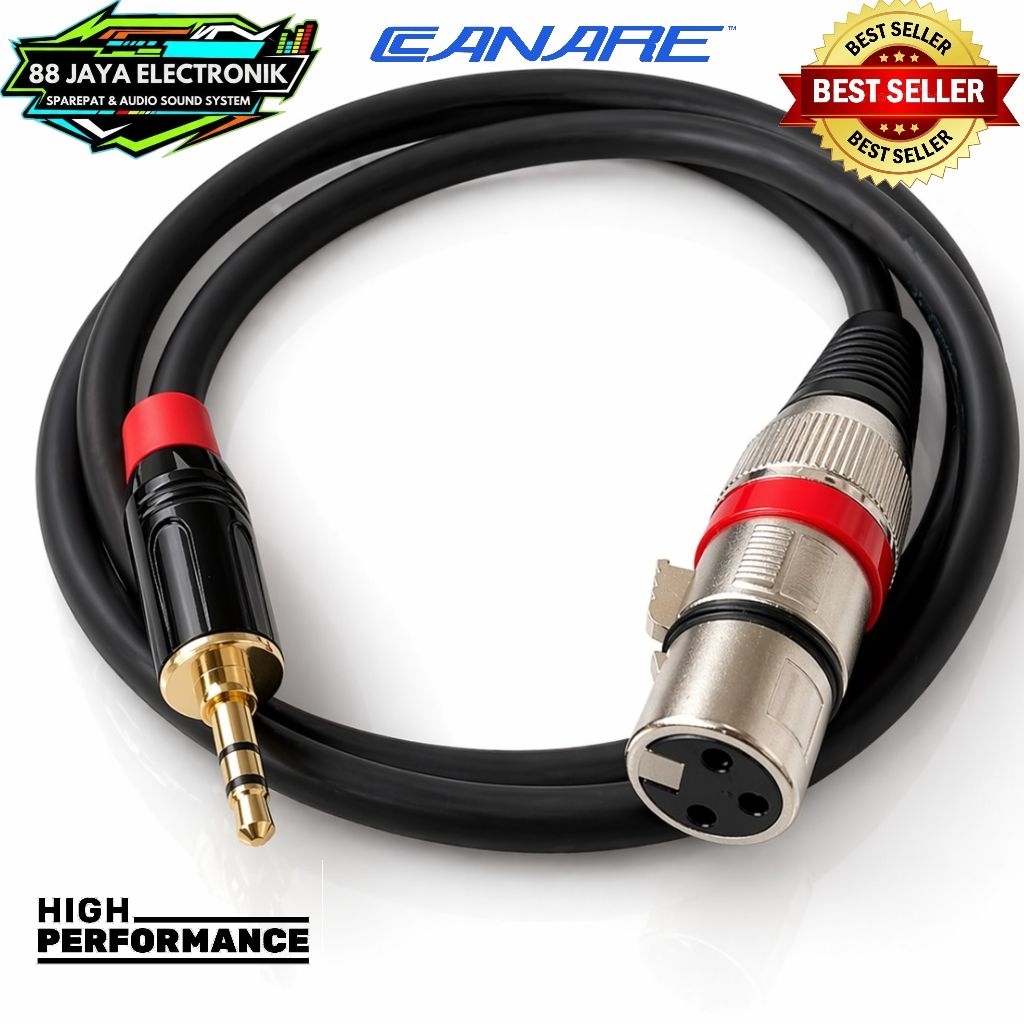 Kabel Audio Aux 3,5mm To XLR Female 10M-15M-20M