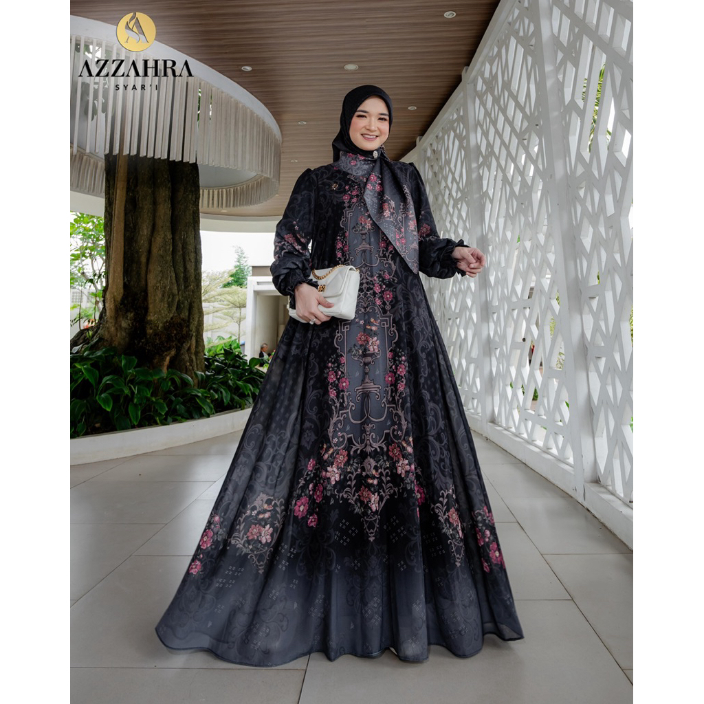 Gamis Syari Cantik Rahayu Series By Azzahra Original / Gamis Syari Cantik / Gamis Syari Mewah / Gami