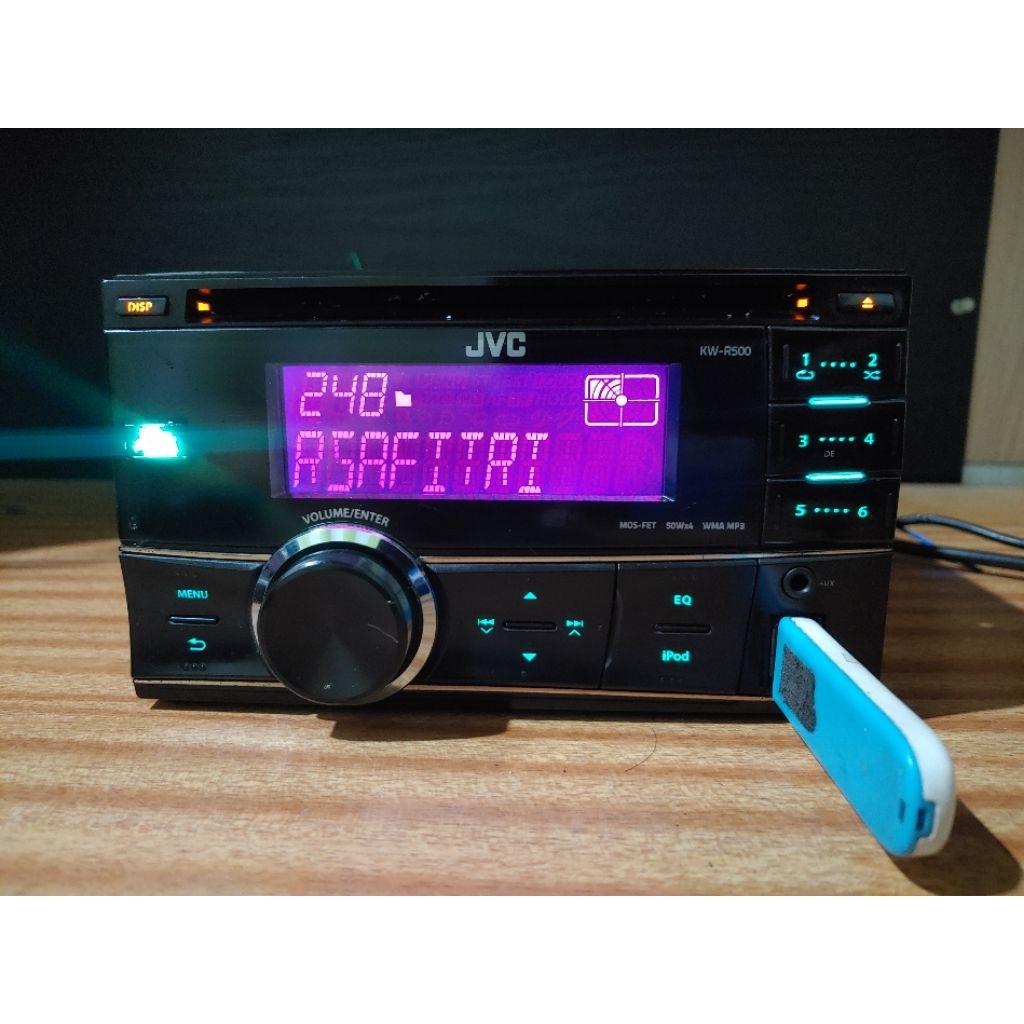 Head Unit JVC Kw-R500 Cd Usb Radio Bluetooth Aux