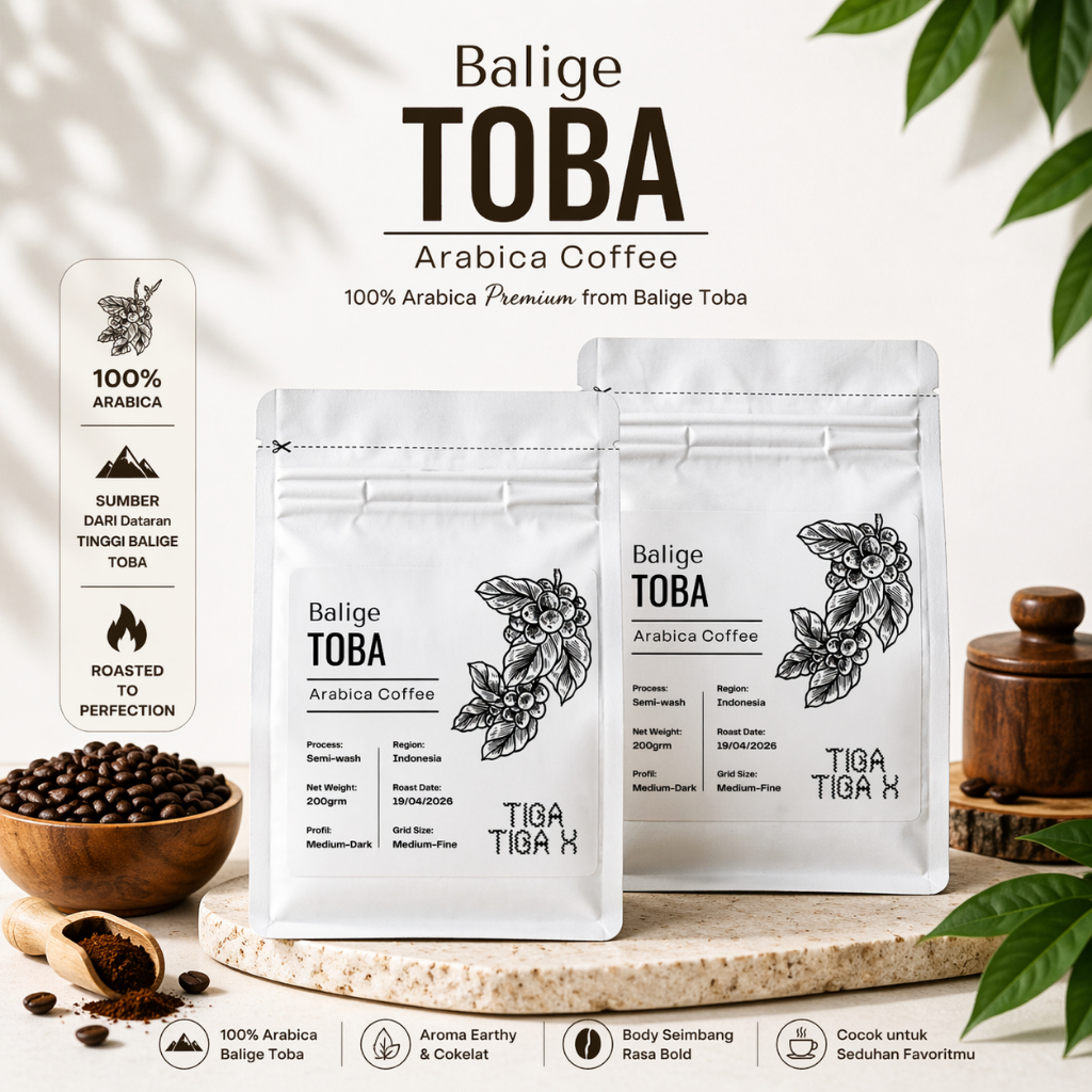 Biji Kopi Bubuk Arabika - Balige Toba Arabica 200gram - Coffee Roast Beans