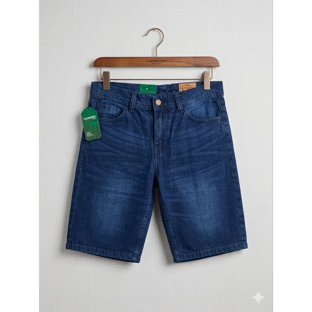 celana pendek jeans pria / celana pendek distro / celana pendek denim tidak karet / celana pendek co