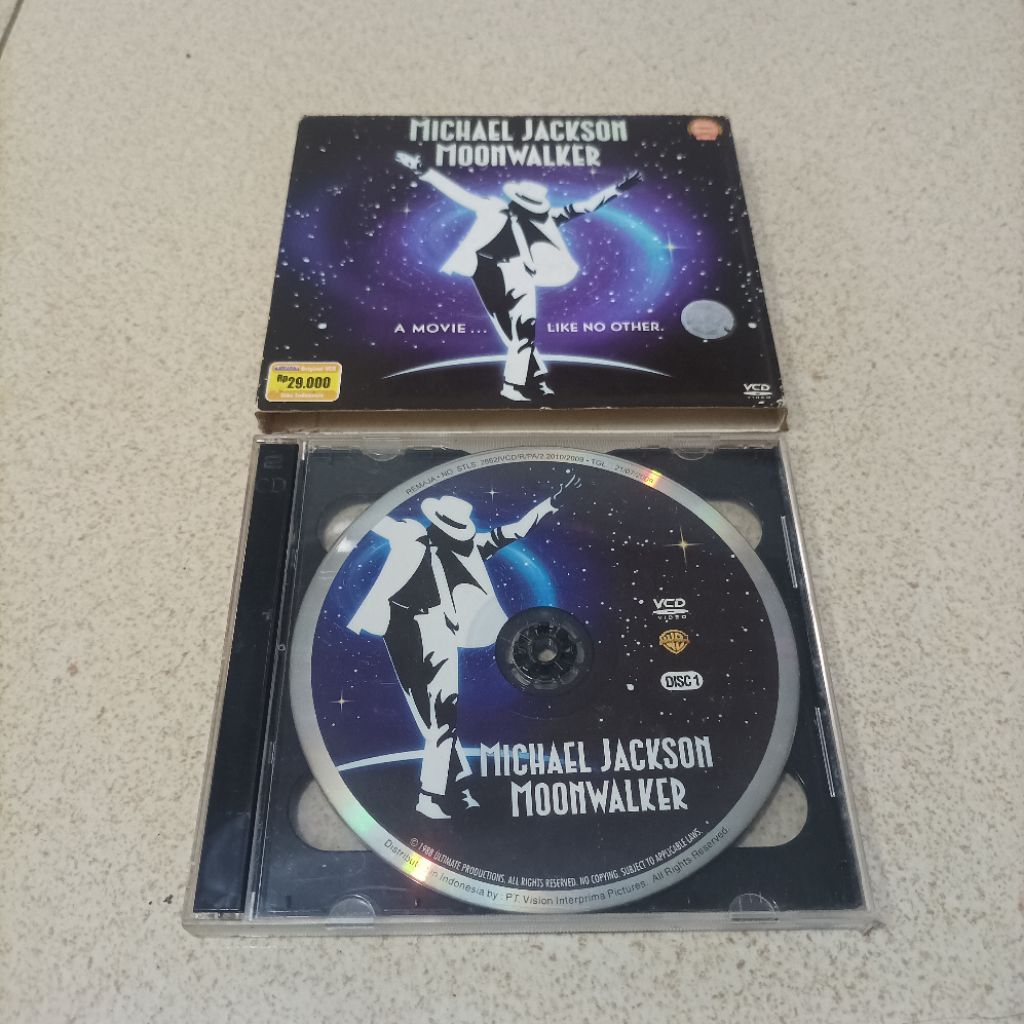 Original Rare VCD Film Musical Michael Jackson Moonwalker Movie