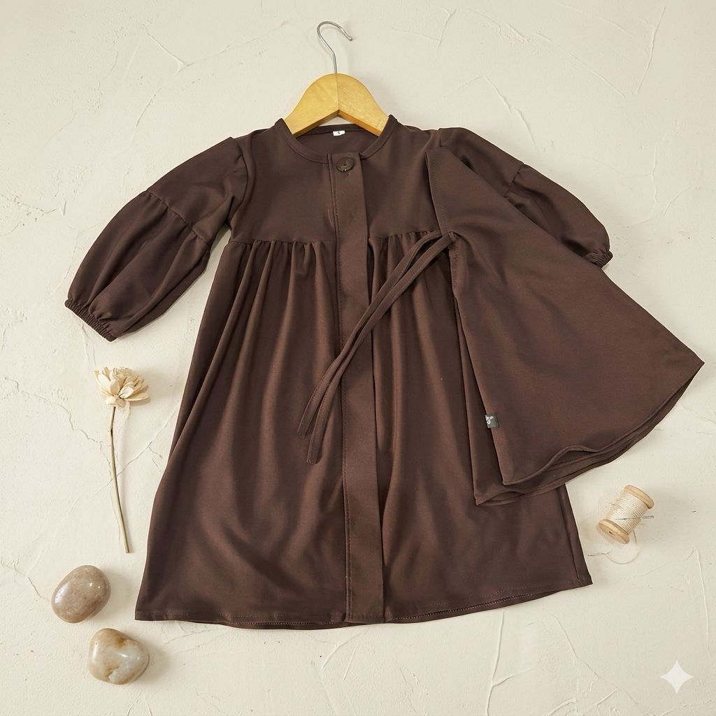 GAMIS ANAK PEREMPUAN  AQILA FREE HIJAB 0-3 TAHUN DRES ANAK PEREMPUAN GAMIS BAYI  PEREMPUAN TERRARISS