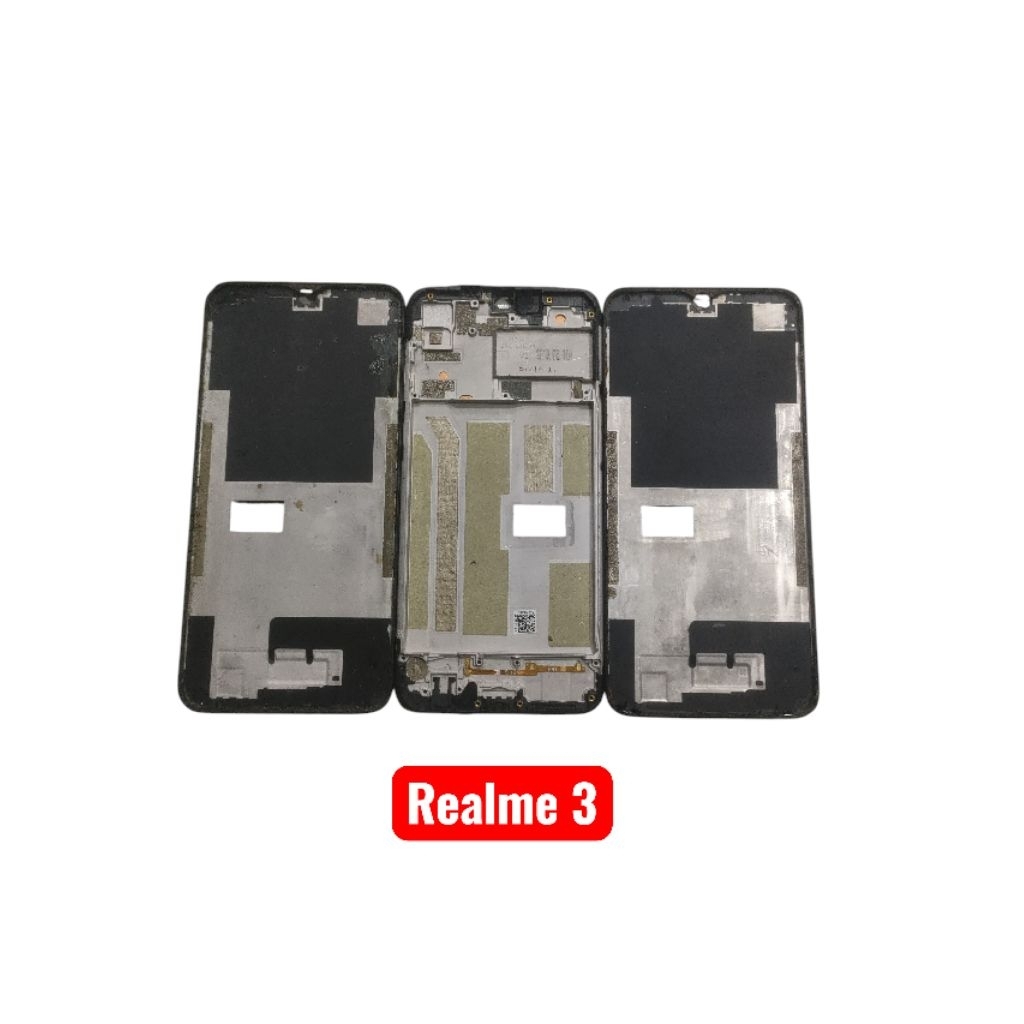 frame tulang tatakan lcd realme 3 asli ori copotan