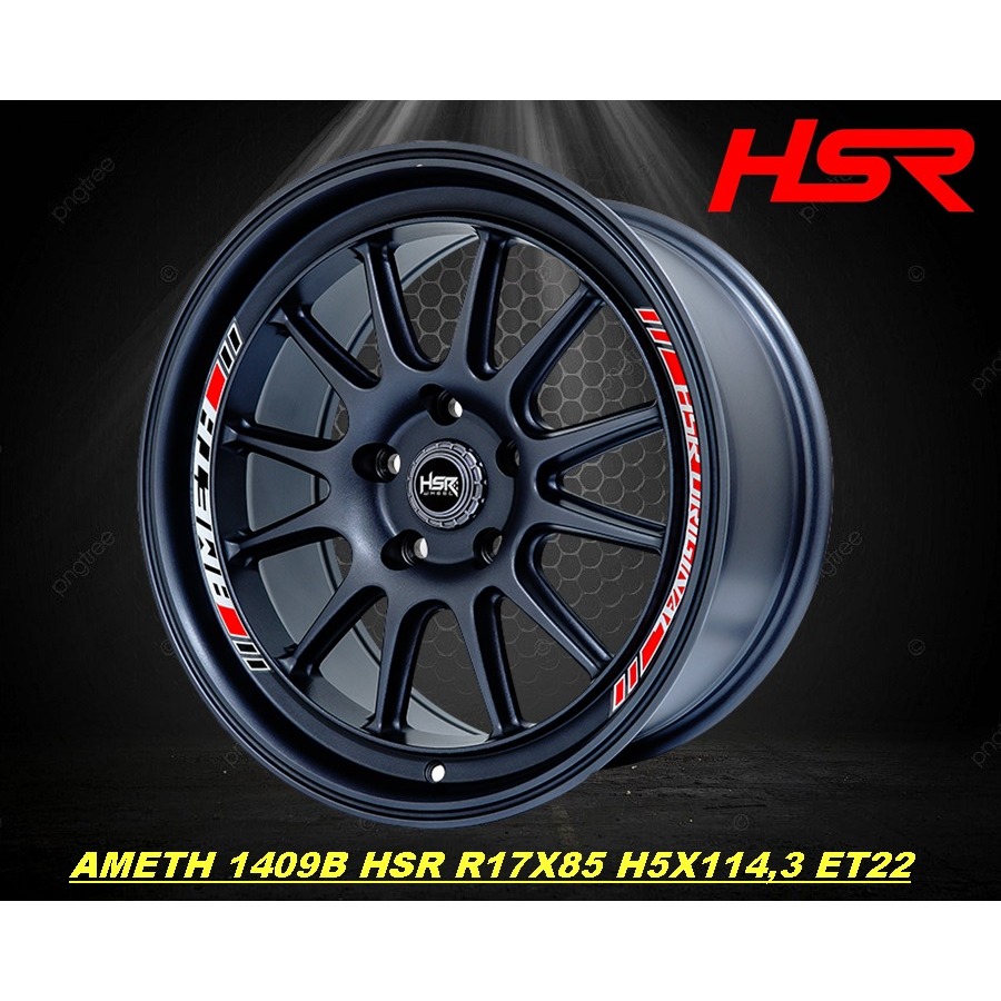Velg Mobil Ring 17 Terbaru HSR AMETH r17 innova zenix rebon pelek mobil jari-jari full