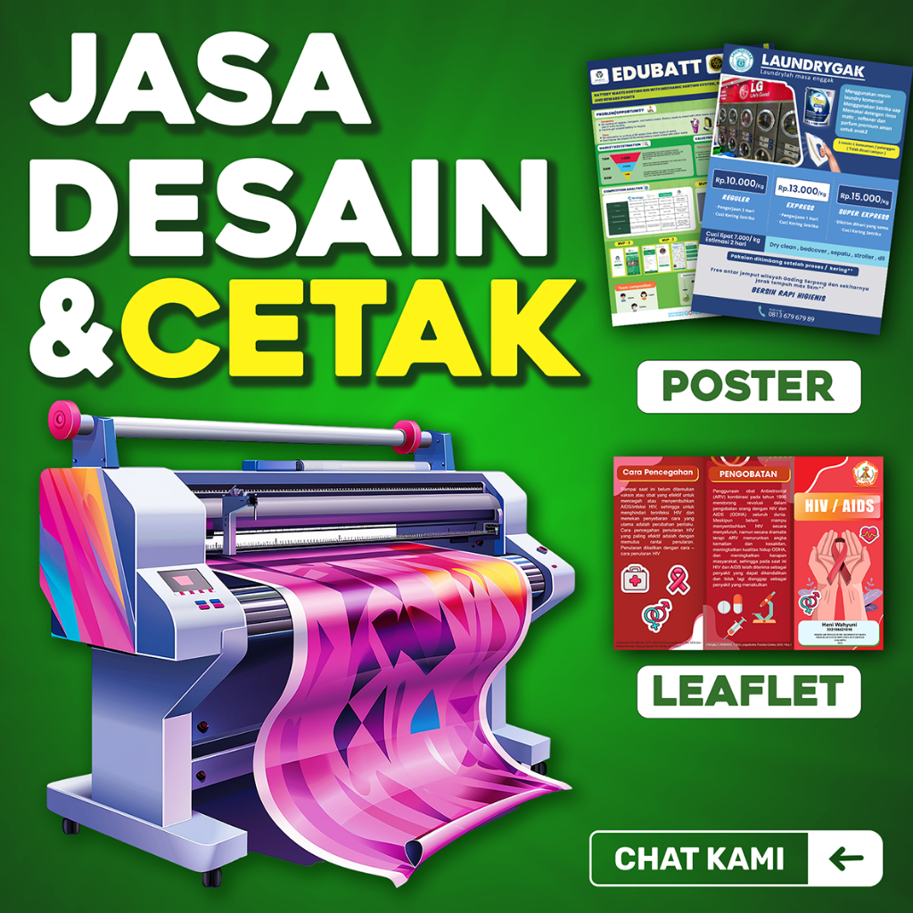 Jasa Desain & Cetak Digital Print | A3 | Art Carton | Art Paper | Desain Katalog | Usaha UMKM