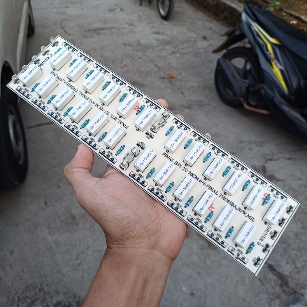 Pcb final Btl 2u 30cm 6+6 set final Toshiba/Njw/Mjl pcb final Btl 12 set final bahan fiber
