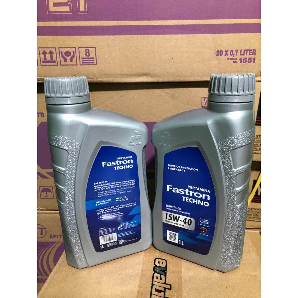 (ASLI 100%) OLI FASTRON TECHNO 1Liter SNI / OLI MOTOR / MOBIL / MESIN 4TAK / ORIGINAL PERTAMINA