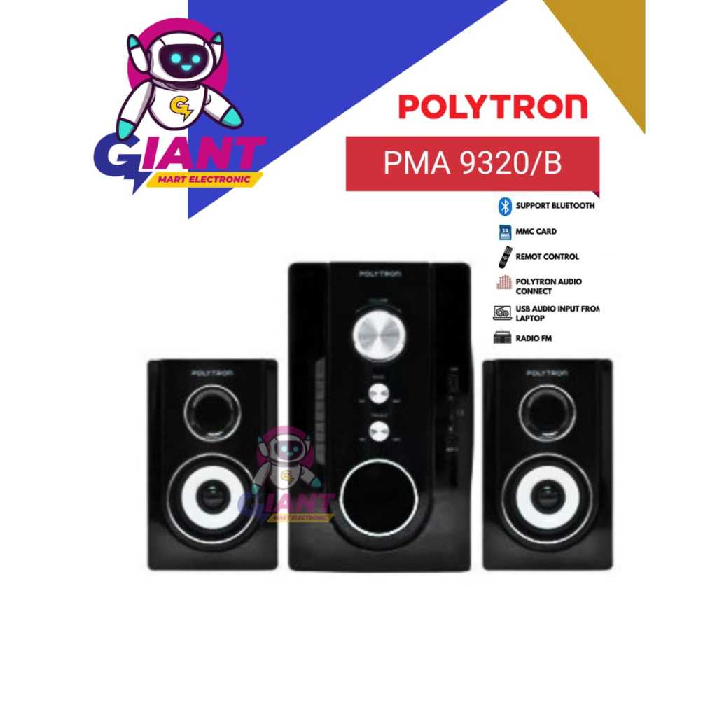 SPEAKER BLUETOOTH POLYTRON MULTIMEDIA PMA 9320/B  / PMA9320/B / PMA-9320/B