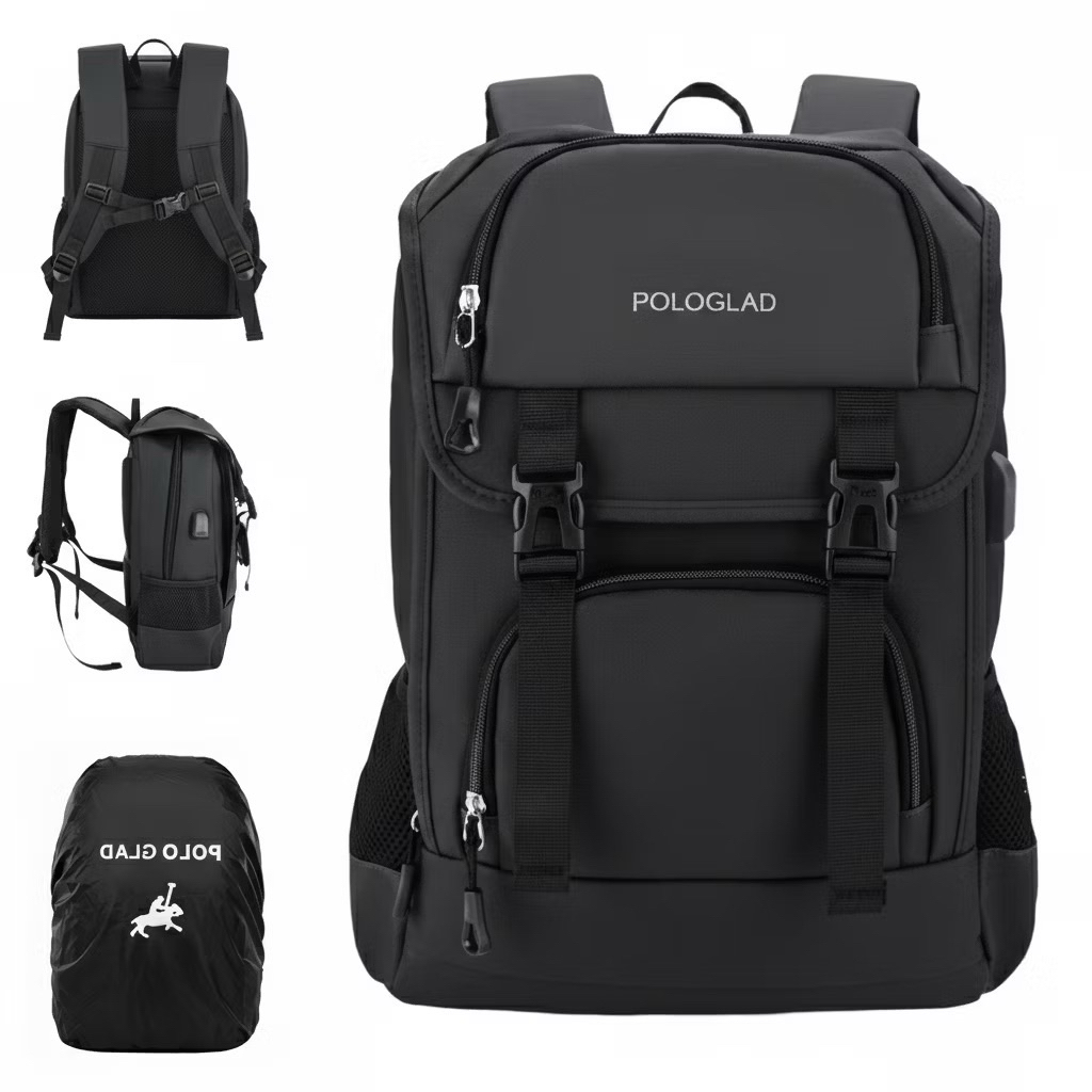 Tas Polo Glad 18 in waterproof Tas Ransel Pria Backpack Tas Kerja Tas Sekolah Tas Punggung Laptop Wa