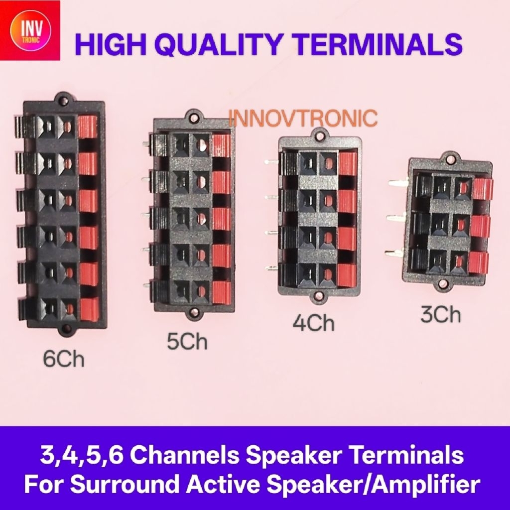 3Ch 4Ch 5Ch 6Ch Terminal Speaker 8 10 12 Pin Amplifier Compo Home Theatre Surround Speaker Aktif