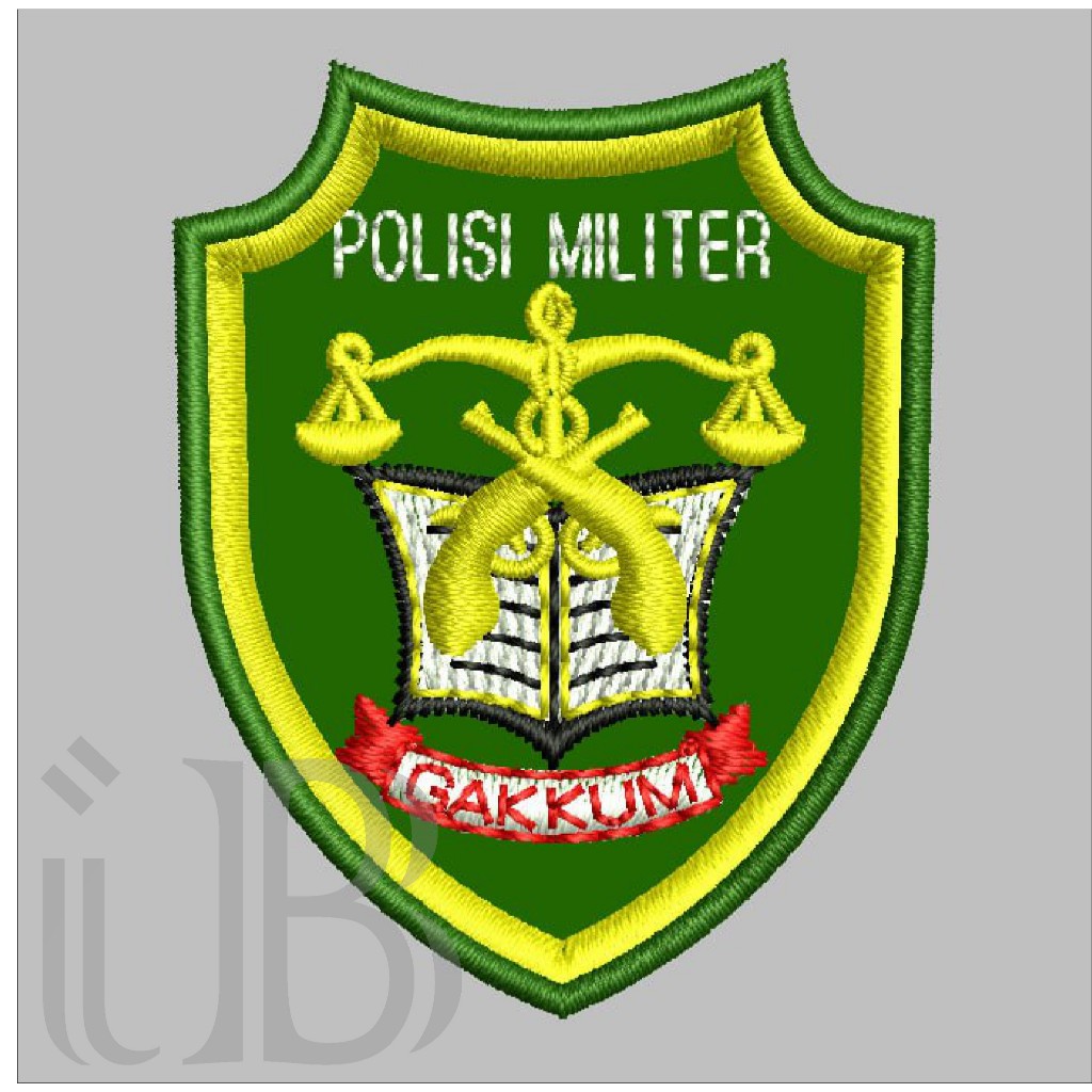 8 BREVET WING GAKKUM  PDL TNI AD PERKERAS MIKA BORDIR EMBROIDERY GIB
