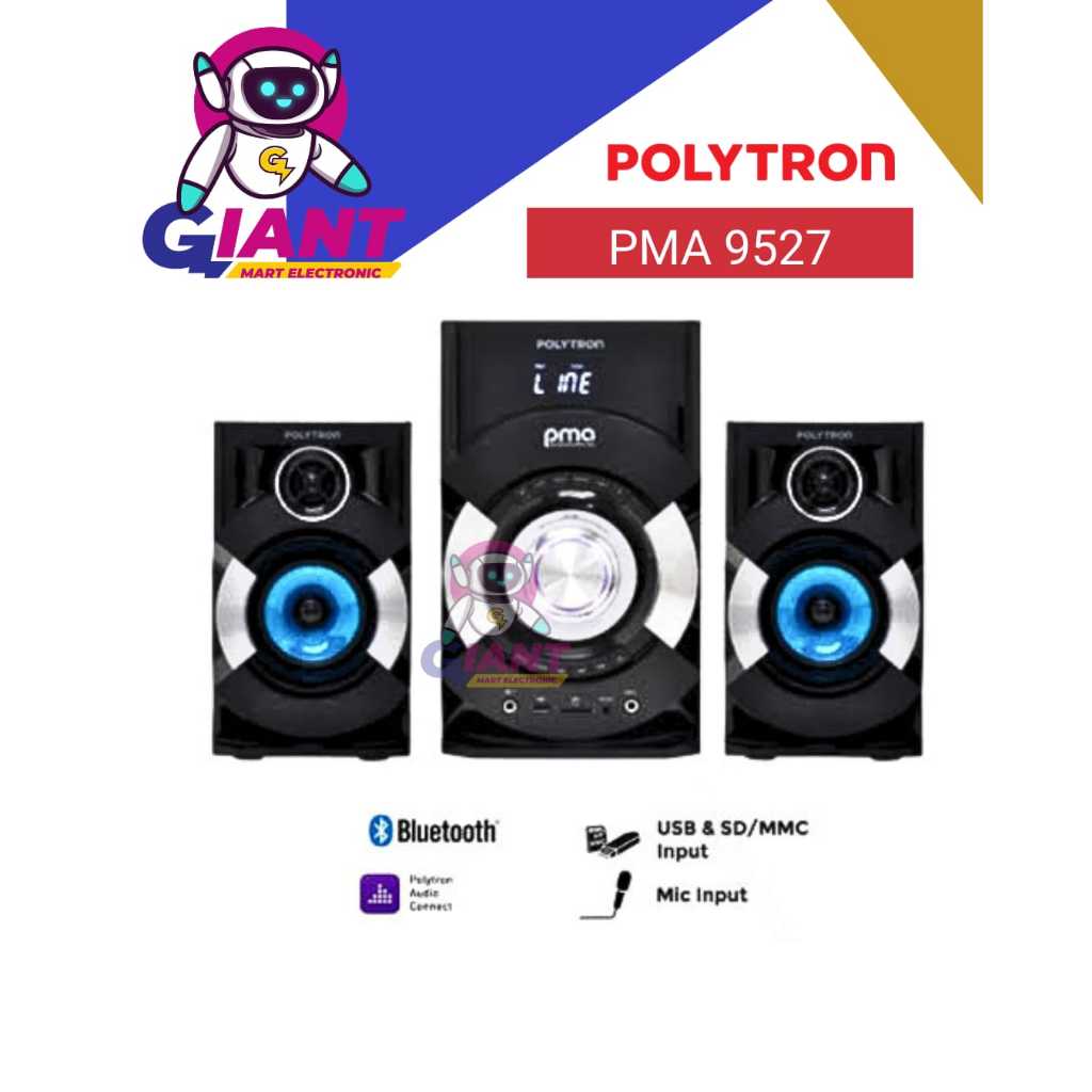 SPEAKER BLUETOOTH POLYTRRON MULTIMEDIA PMA 9527 / PMA9527 / PMA-9527