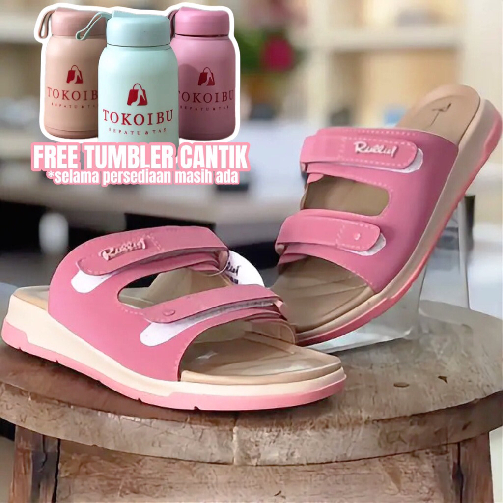 sandal anak cewek ukuran tanggung RULLIEF / FAB 237 / salem