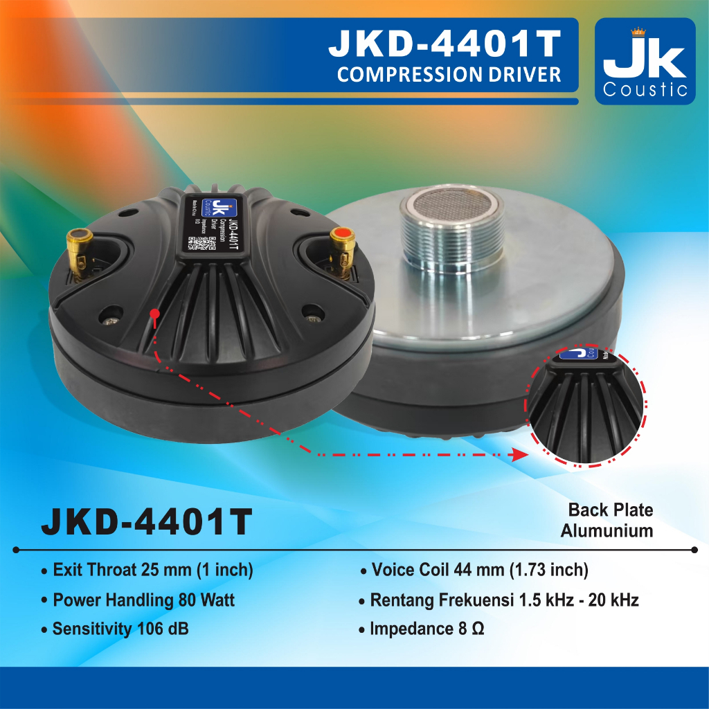 Speaker Driver Tweeter Jk coustic  JKD 4401 T