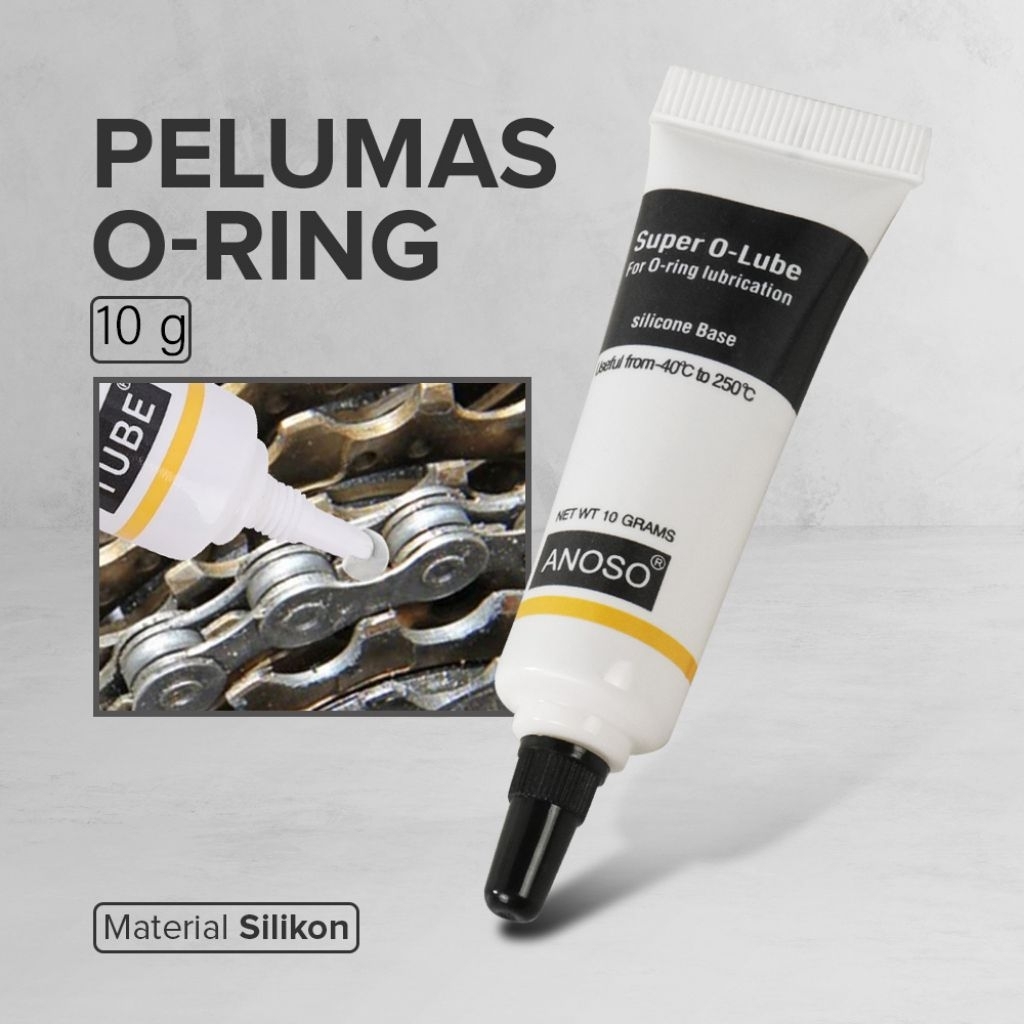 ANOSO S-6502 - White 10g Pelumas O-Ring Super Lube Grade Silicon Grease Lubricant