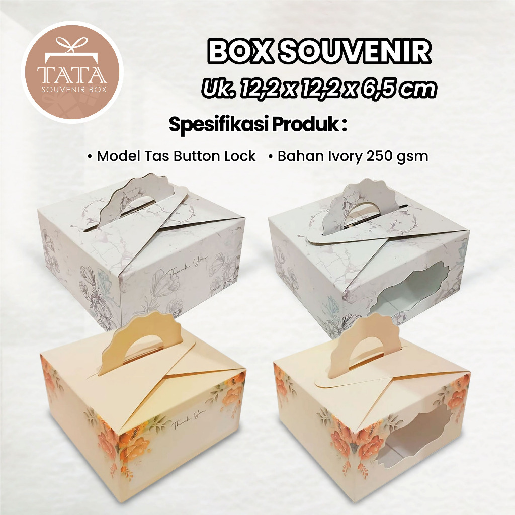 Box Souvenir 12,2 x 12,2 x 6,5 IVORY