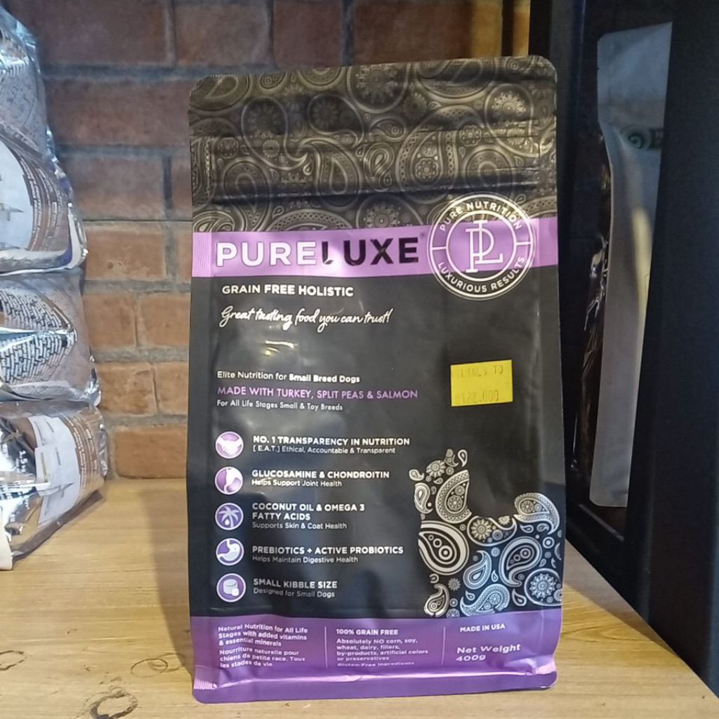 pureluxe elite nutrition for small breed dogs