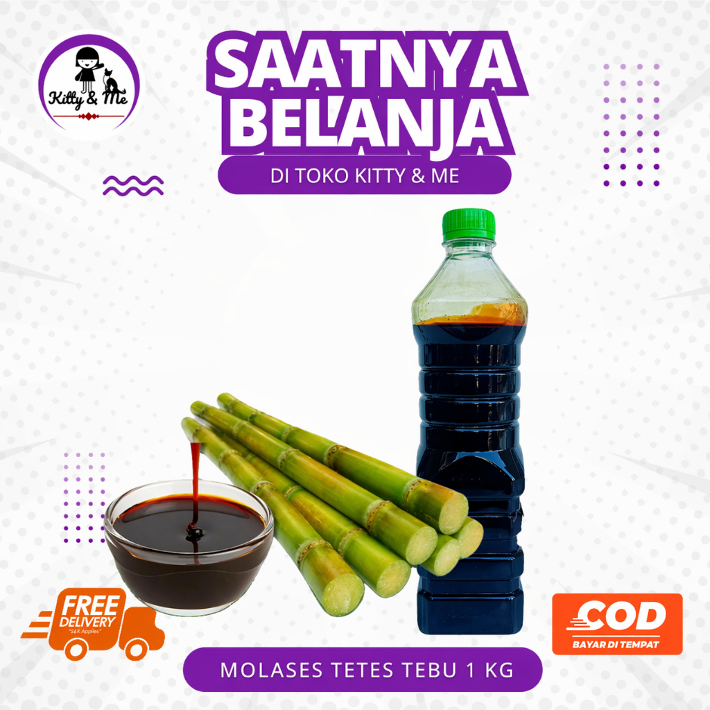 MOLASES TETES TEBU 1 KG - Tetes Tebu Murni Kental Berkualitas