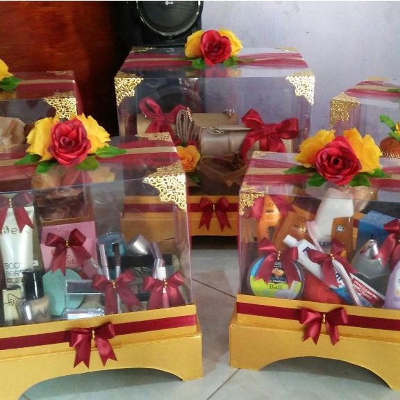 BOX HANTARAN MODEL PANGGUNG BUNGA RANGKAI // BOX HANTARAN PREMIUM // BOX HANTARAN MURAH (BH_EX  B)