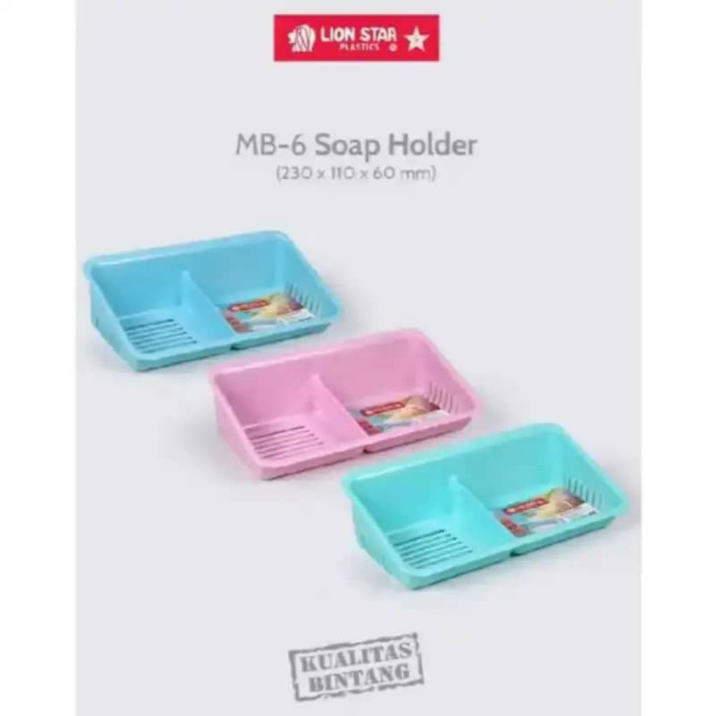 TEMPAT SABUN MANDI TEMPEL LION STAR - TEMPAT SABUN BATANG SEKAT 2 - TEMPAT SABUN DINDING - SOAP HOLD