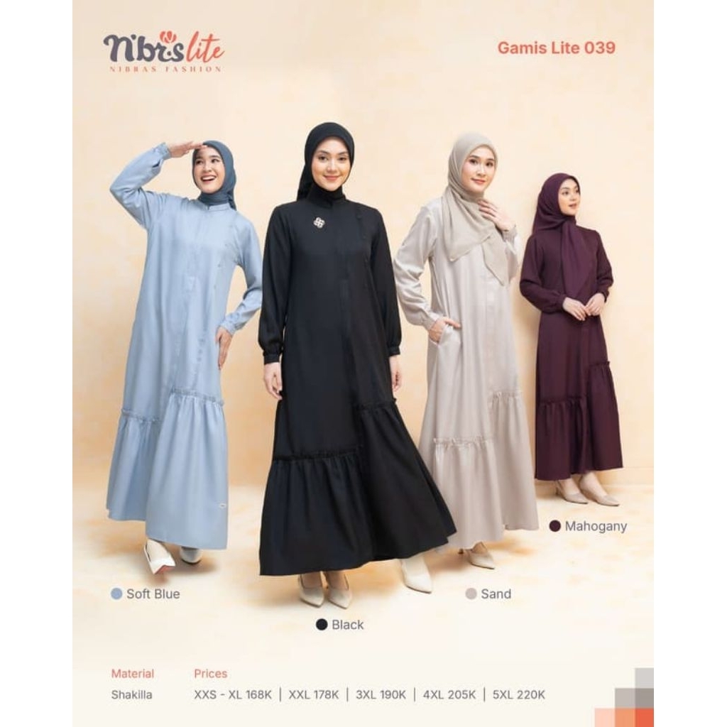 PROMO TERBARU GAMIS ORI NIBRAS//LITE 039