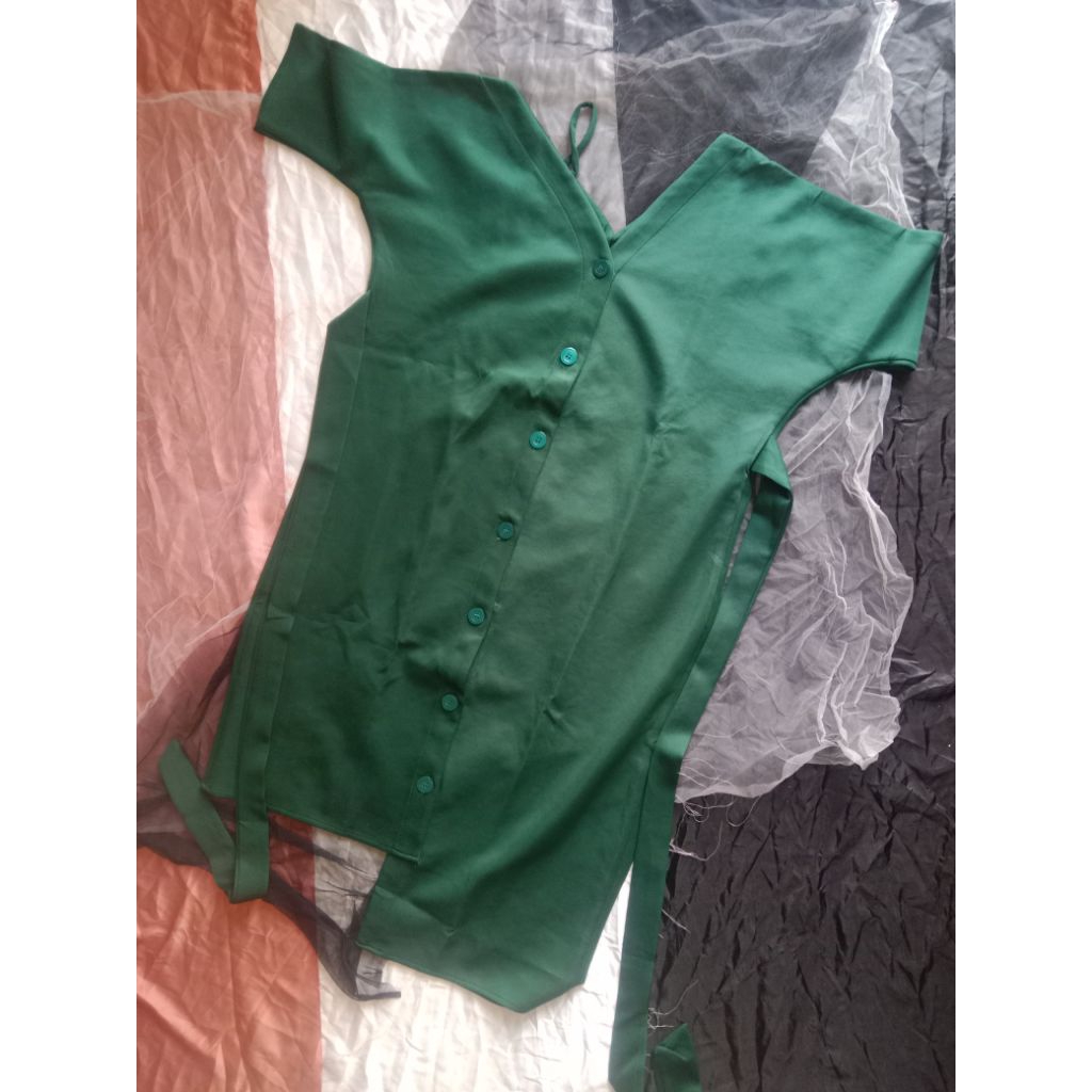 preloved midi dress scuba jumbo size fit to xxl