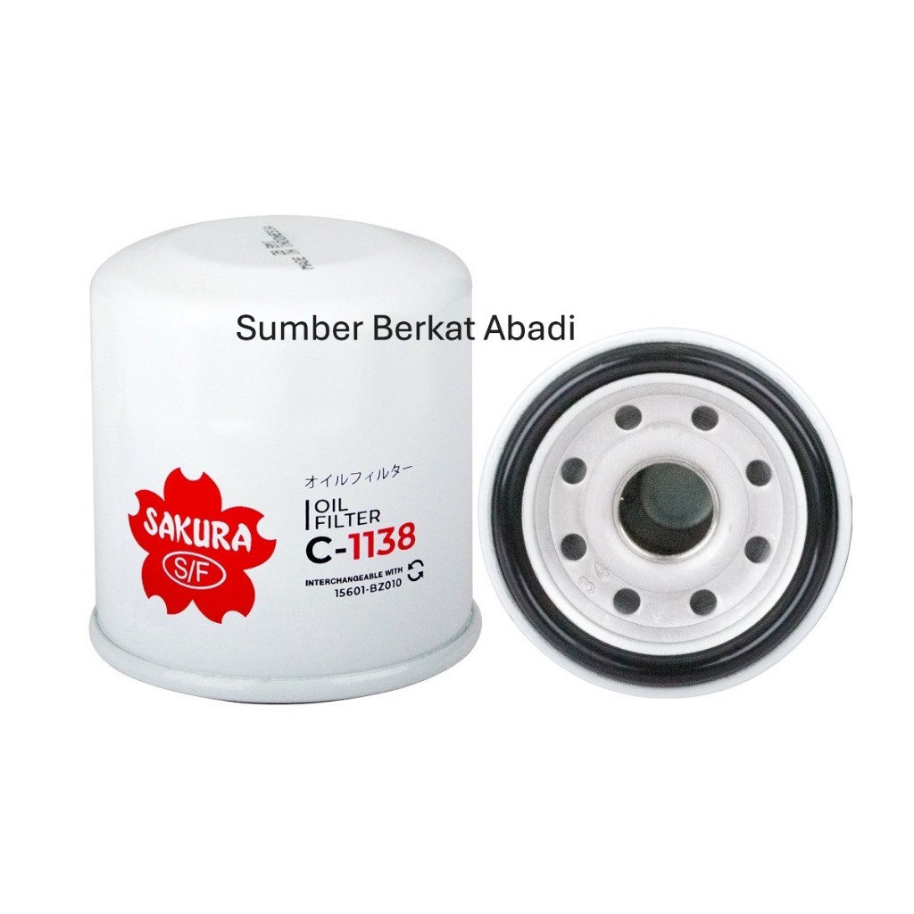 SAKURA C-1138 C1138 C 1138 OIL FILTER 15601-BZ010 15601-87702-001 15601-87Z01 15601BZ010 15601 BZ010