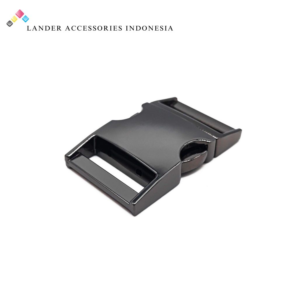 Buckle Gasper Gesper Kunci Sodok Alloy Metal LANDER / Buckle / TH-01 / Shiny Gunmetal / 25mm