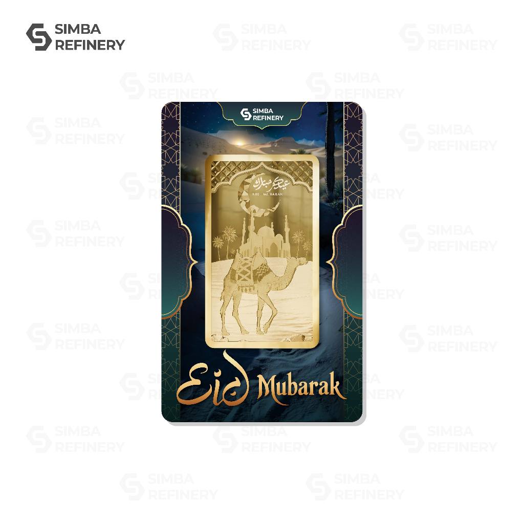 Simba Refinery Logam Mulia 50 Gram Series Eid Mubarak 2026