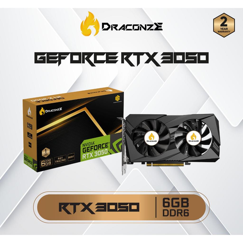 VGA CARD / VGA NVIDIA RTX3050 / VGA RTX3050 / VGA DRACONZE RTX3050 6GB DDR6 96BIT