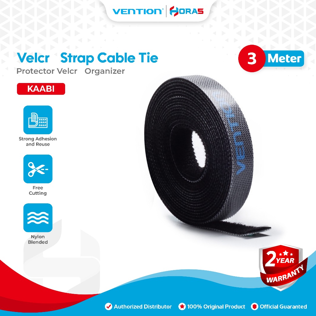 Vention Kabel Velcro Strap TIE Reusable Cable Ties Winder Protector Velcro Organizer Velcro Strap 3 