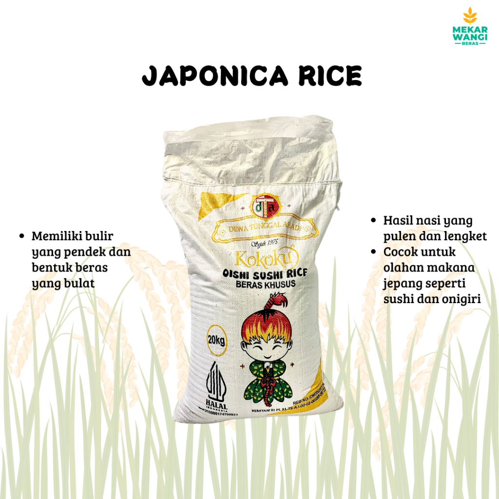 BERAS JEPANG JAPONICA KOKOKU 20kg