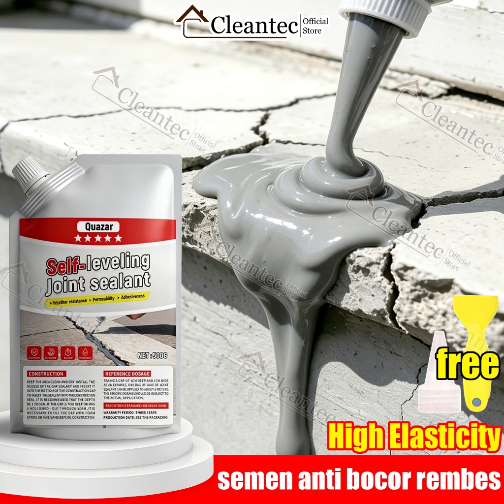 CLEANTEC semen anti bocor rembes 500g lem tembok super kuat penambal bocor dan rembesan lem beton an