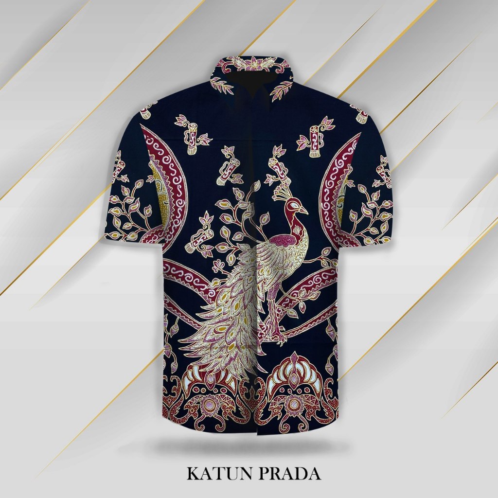 Kain Hem prada Emas bahan katun batik pekalongan Batik Tulis Premium Luxury