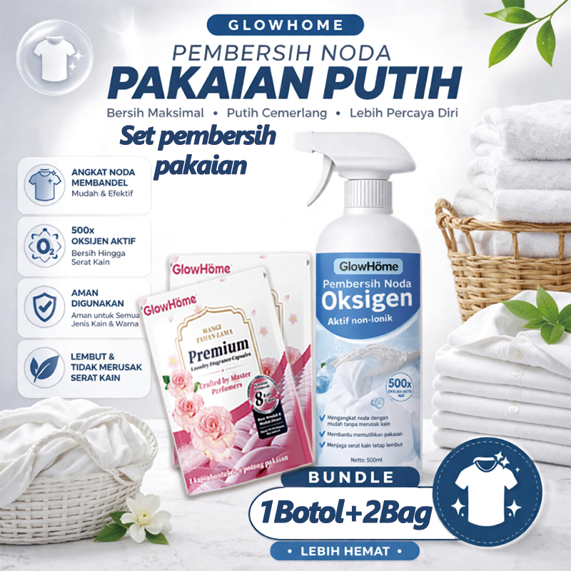 [COD] GlowHome Paket Emulsifier Pakaian dan Laundry Pod Kapsul Deterjen Bantu Membersihkan Noda Miny