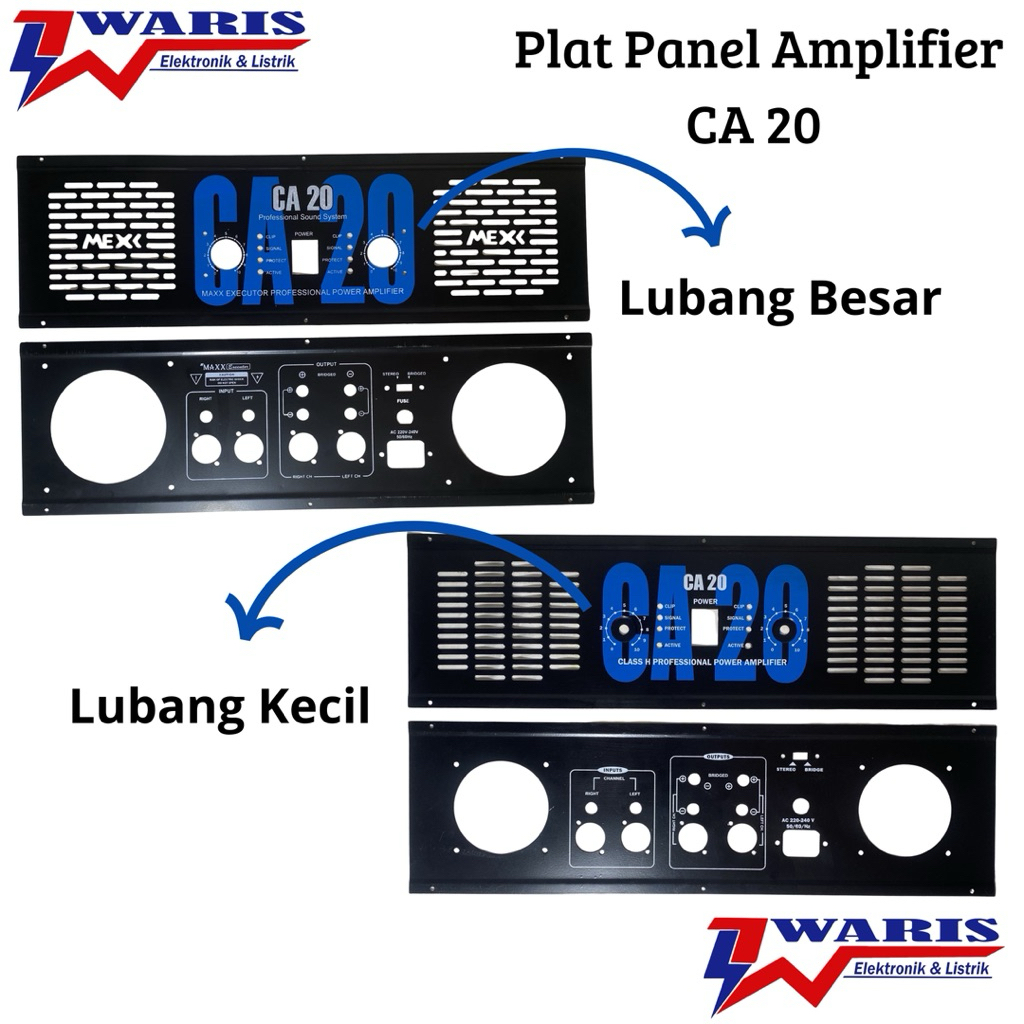 Plat CA 20 Panel Ca20 Depan Belakang Panel Amplifier