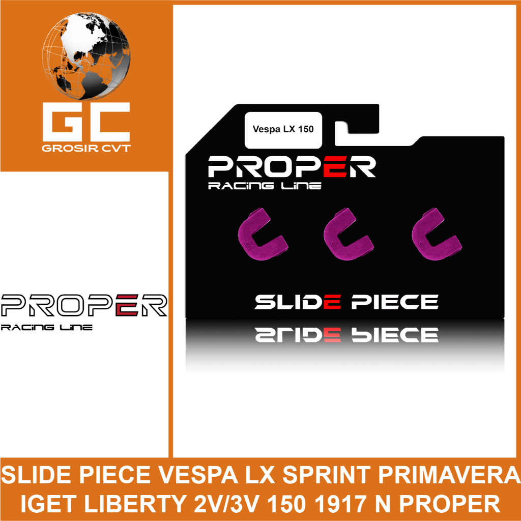 PROPER Slider Slide Piece Vespa Sprint primavera LX S GTS GT Liberty I Get 150 1917-N