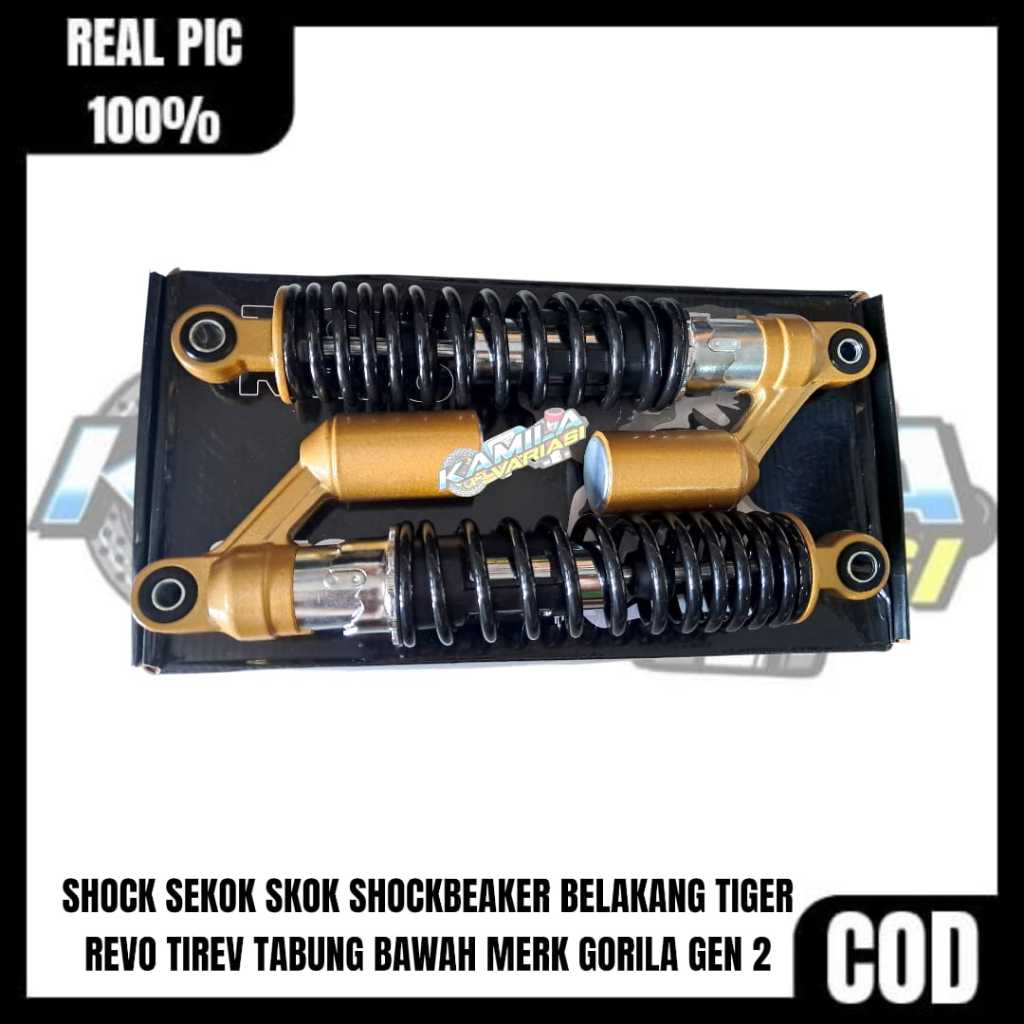 SHOCK SEKOK SKOK SHOCKBREAKER BELAKANG TIGER REVO TIREV TABUNG BAWAH MERK GORILA GEN 2 Motorcycle