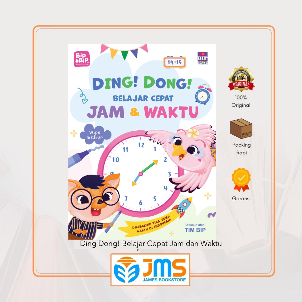Buku Ding Dong Belajar Cepat Jam dan Waktu