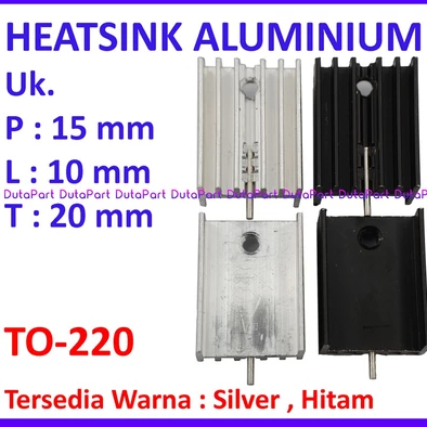 Heatsink Aluminium Pendingin 20x15x10mm TO-220 TO220 Heat Sink IC Transistor 7805